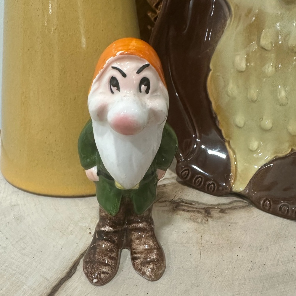 Vintage Grumpy Ceramic Figurine- Snow White and the Seven Dwarfs